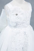 Elegant Floral Embellished Ruffle Back Dress 4-14